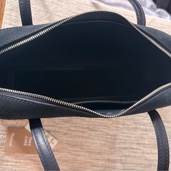 Madewell The Top Zip Suede Shoulder Bag - Picture 2 of 6
